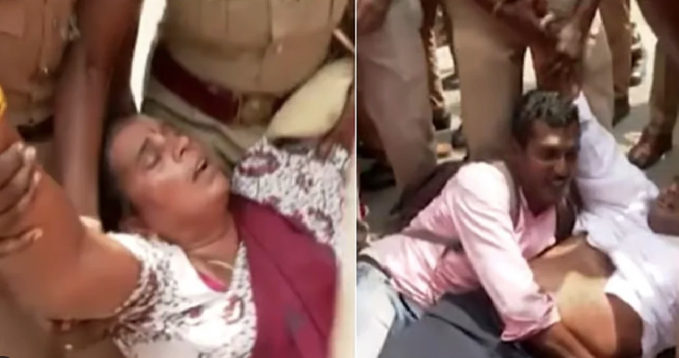 சென்னையில் மருத்துவப் பணியாளர்கள் போராட்டம்: குண்டுகட்டாகத் தூக்கிச் சென்று கைது செய்த போலீசார்!